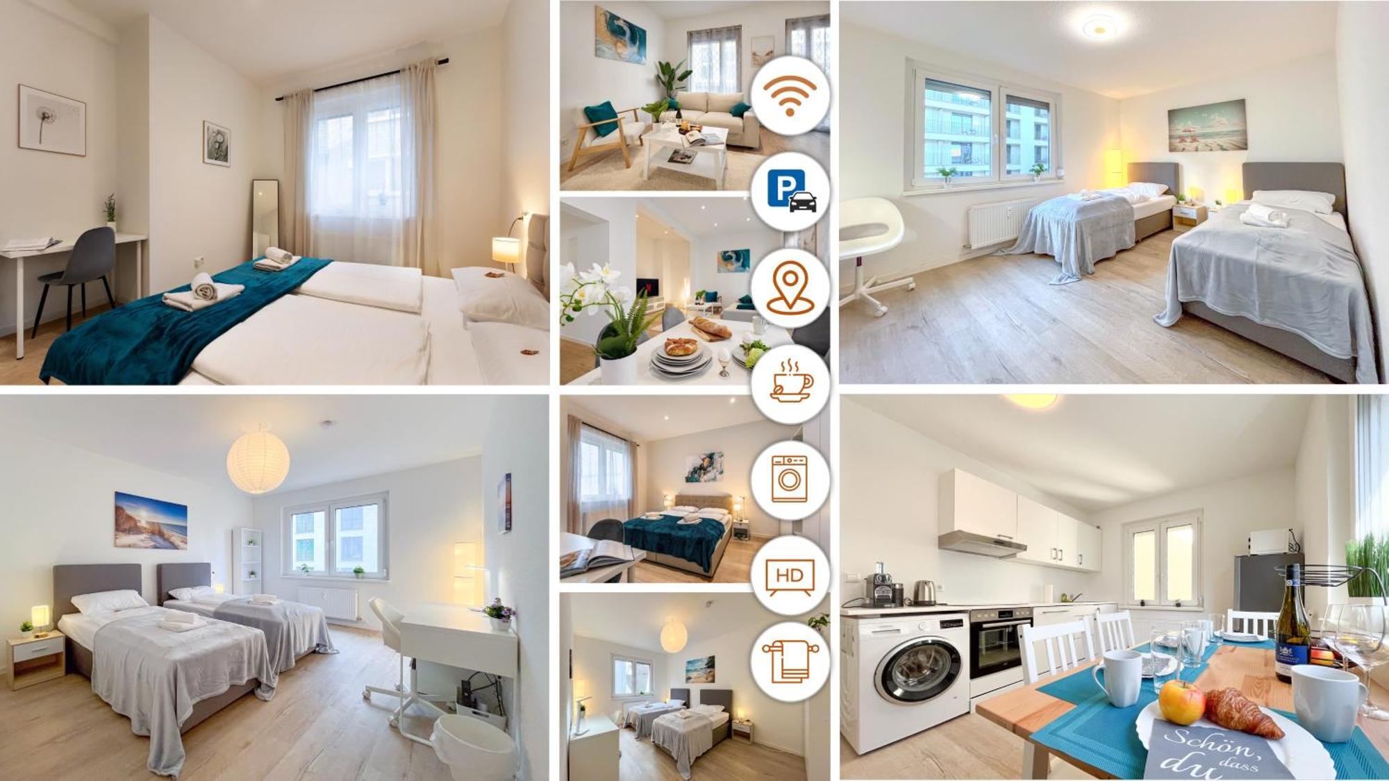 Rosenberg-Suites - Zentral, Stellplatz, Grosse Terasse, Business & Privat Heilbronn Exteriér fotografie
